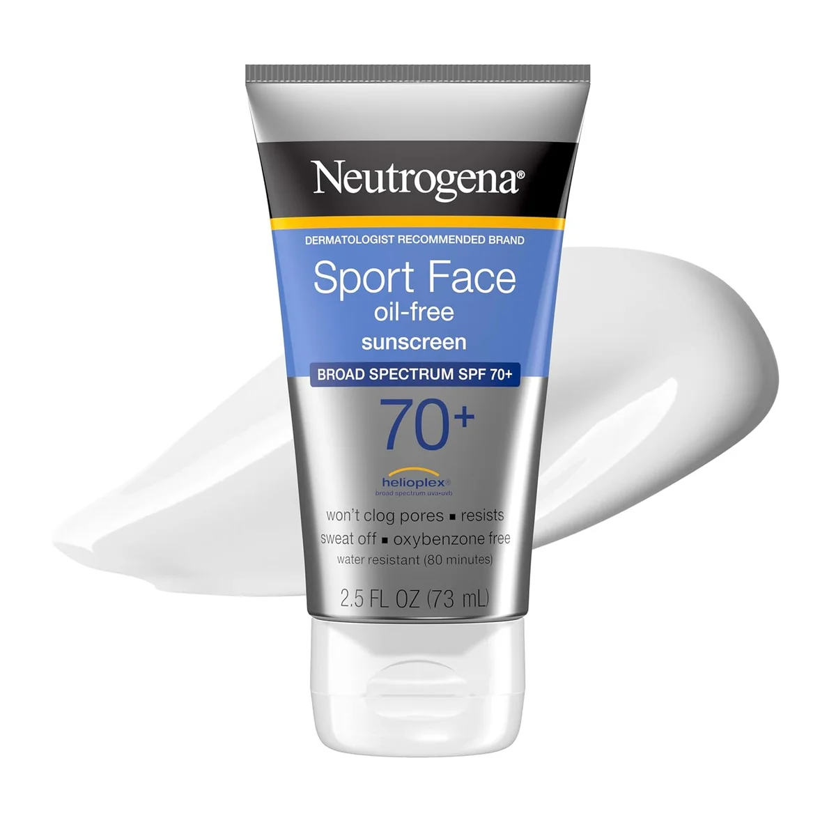 Neutrogena Sport Face SPF 70+ — The one that stays on when you sweat and does not sting