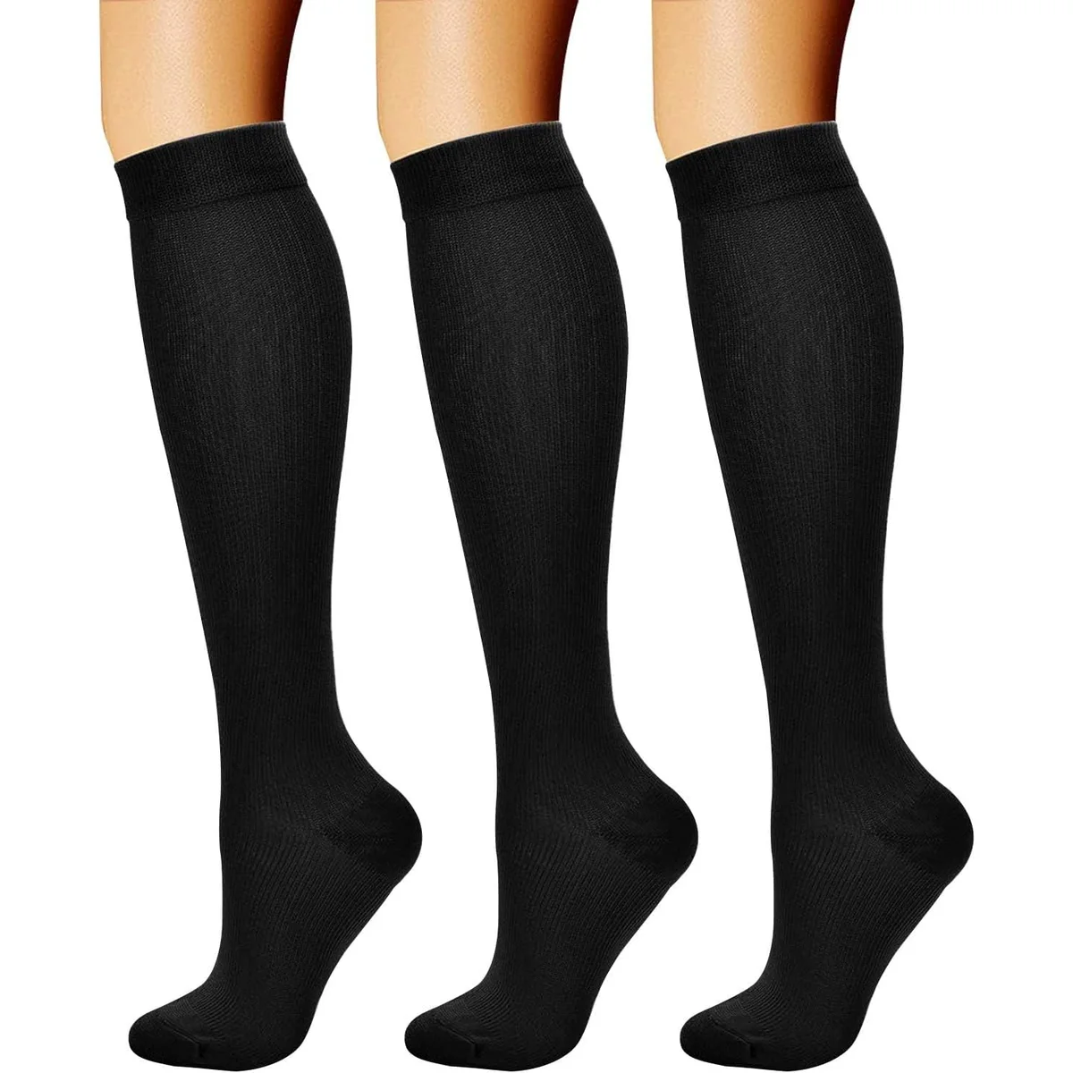 Flight compression socks — Ankles that still fit your boots on day one