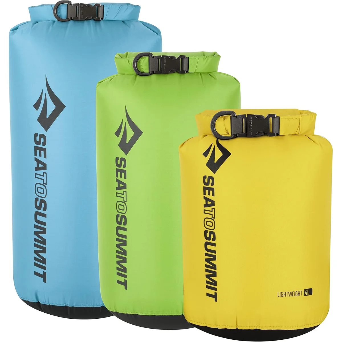 Sea to Summit Lightweight Dry Sack (set) — Sleeping bag dry, clothes sorted, one bag for the wet things