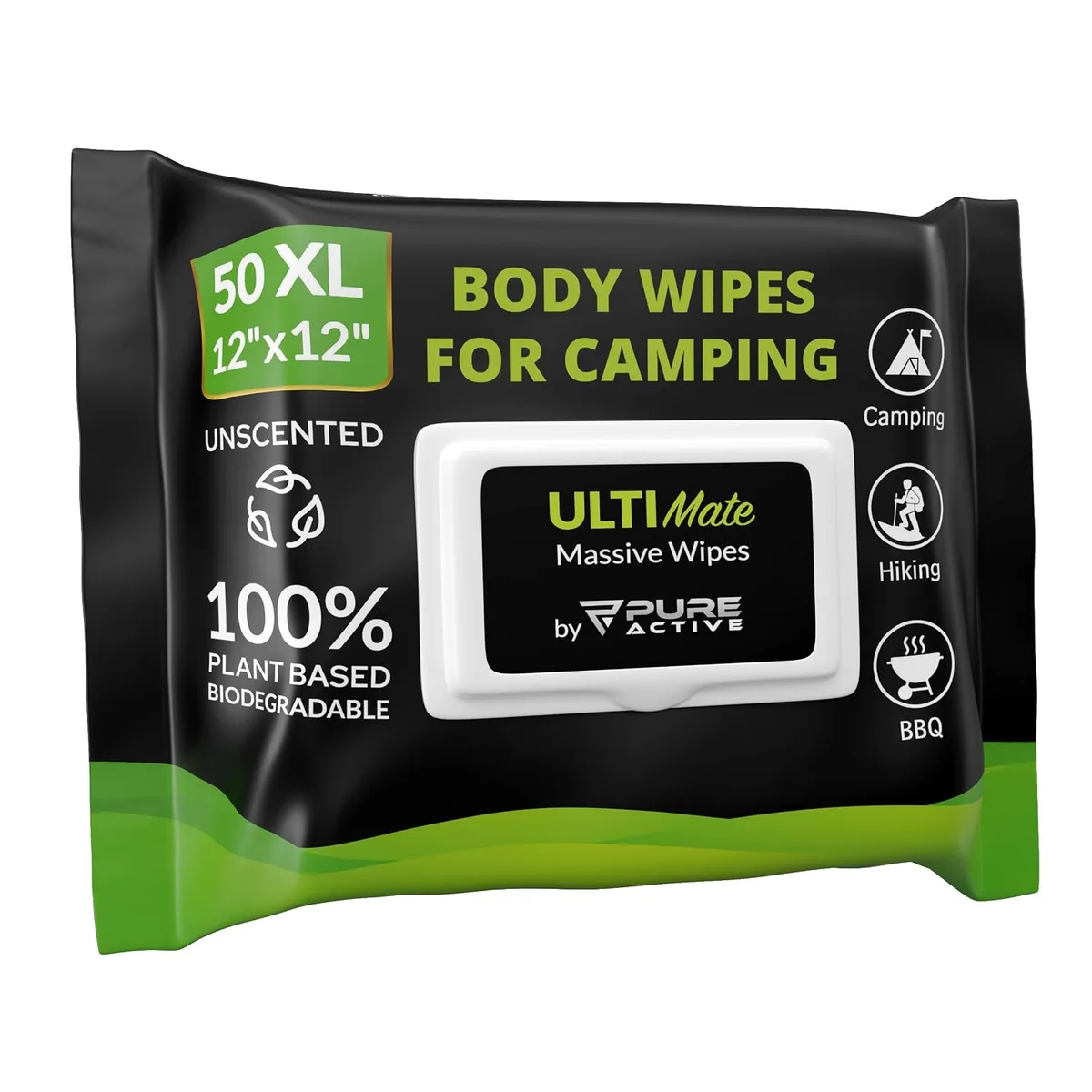 Biodegradable body wipes — Above 4,000 m, nobody is showering