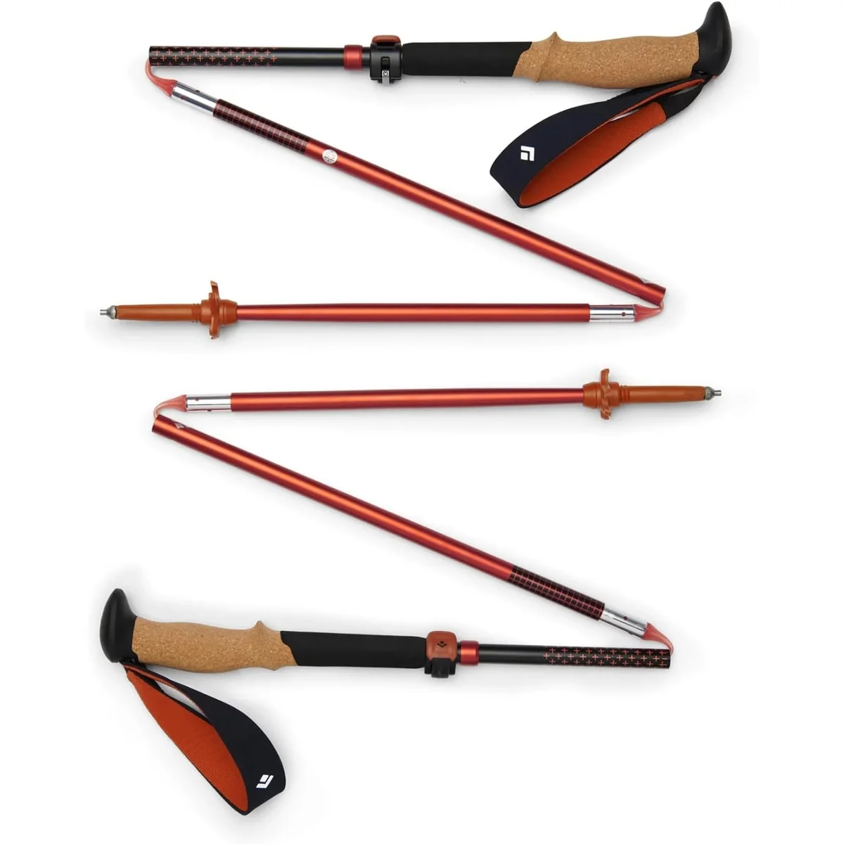 Black Diamond Pursuit Adjustable Trekking Poles — Aluminium, cork grips, and they will not snap