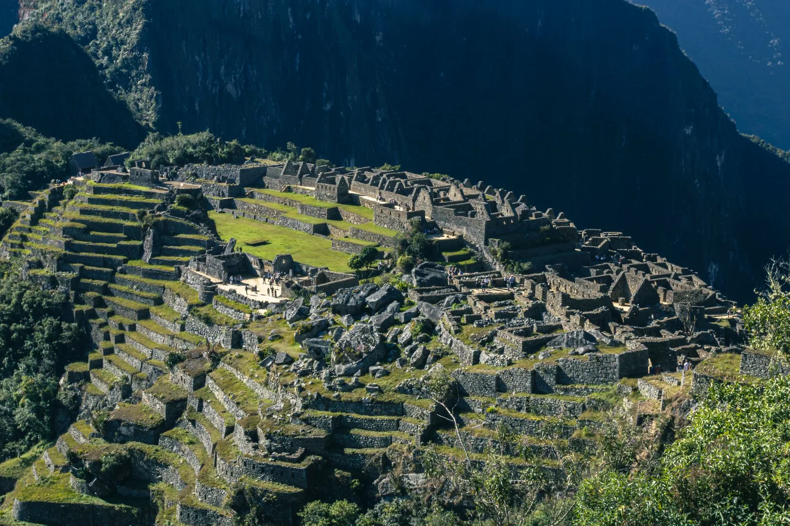 Machu Picchu above the Sacred Valley in the high Peruvian Andes — a popular holiday destination that sits at high altitude