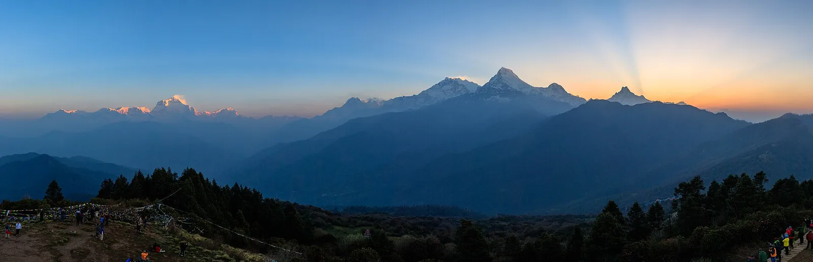 Sunrise over the Annapurnas from Poon Hill, Nepal