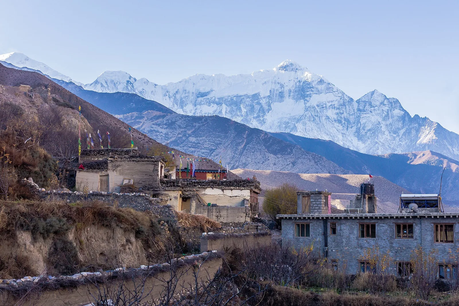 The cool, dry rain-shadow desert of Upper Mustang, Nepal