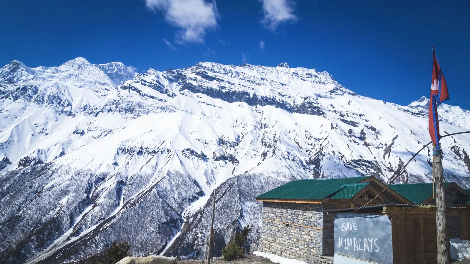 The high, arid landscape of the Manang / Nar Phu region of the Annapurna area, Nepal — a restricted valley off the Marsyangdi, unaffected by the 2026 Rasuwa flood