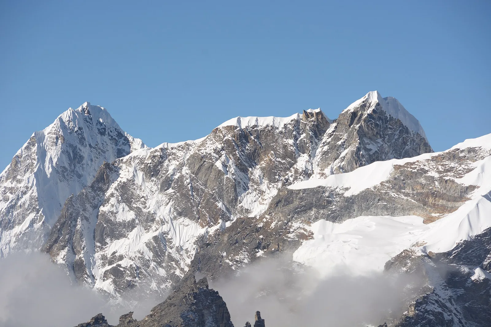 Lobuche East peak above the Everest trail, Nepal