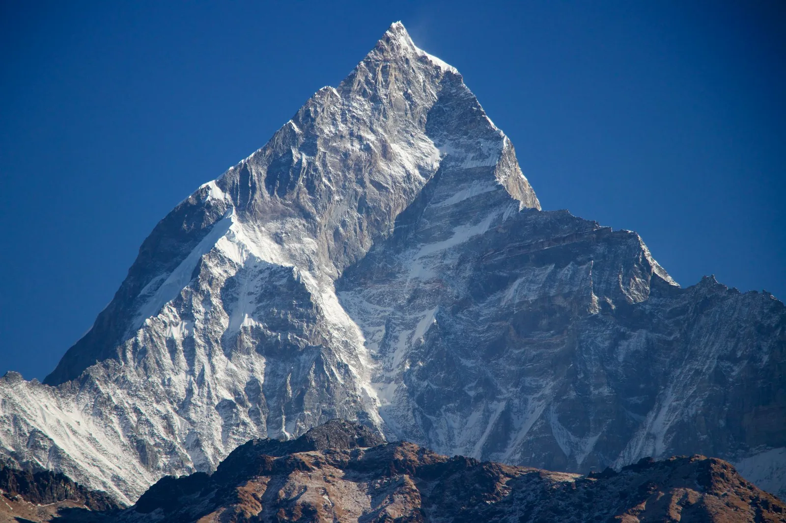 Machhapuchhre (Fishtail) from the Mardi Himal ridge, Annapurna region, Nepal
