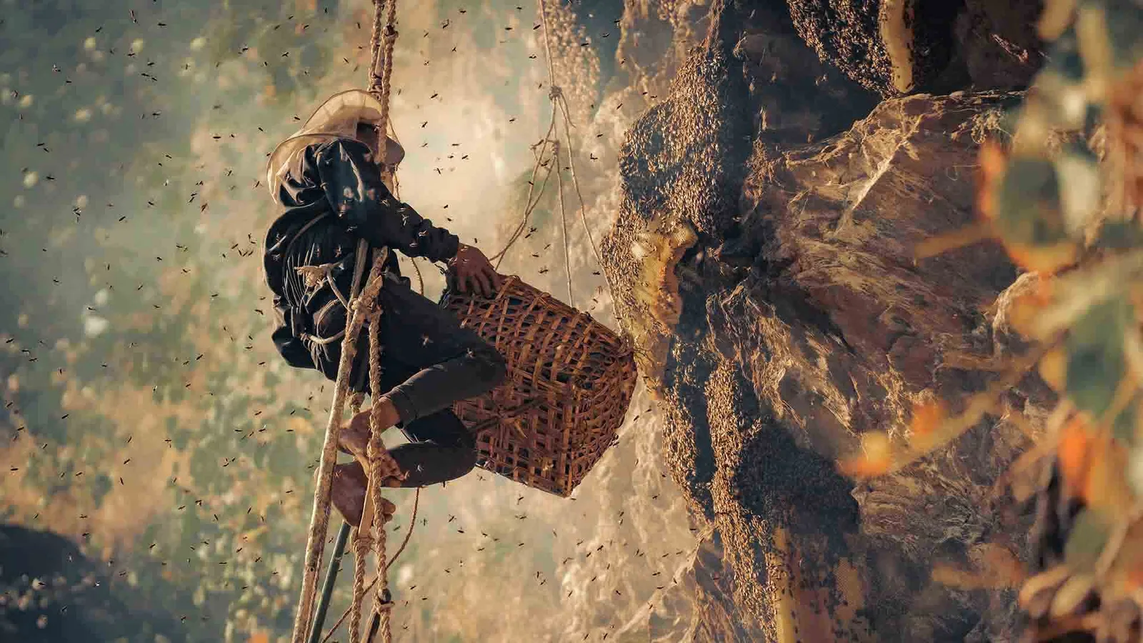 Nepal's Honey Hunters Climb 50-Metre Cliffs on Rope Ladders for a Honey That Can Make You Hallucinate