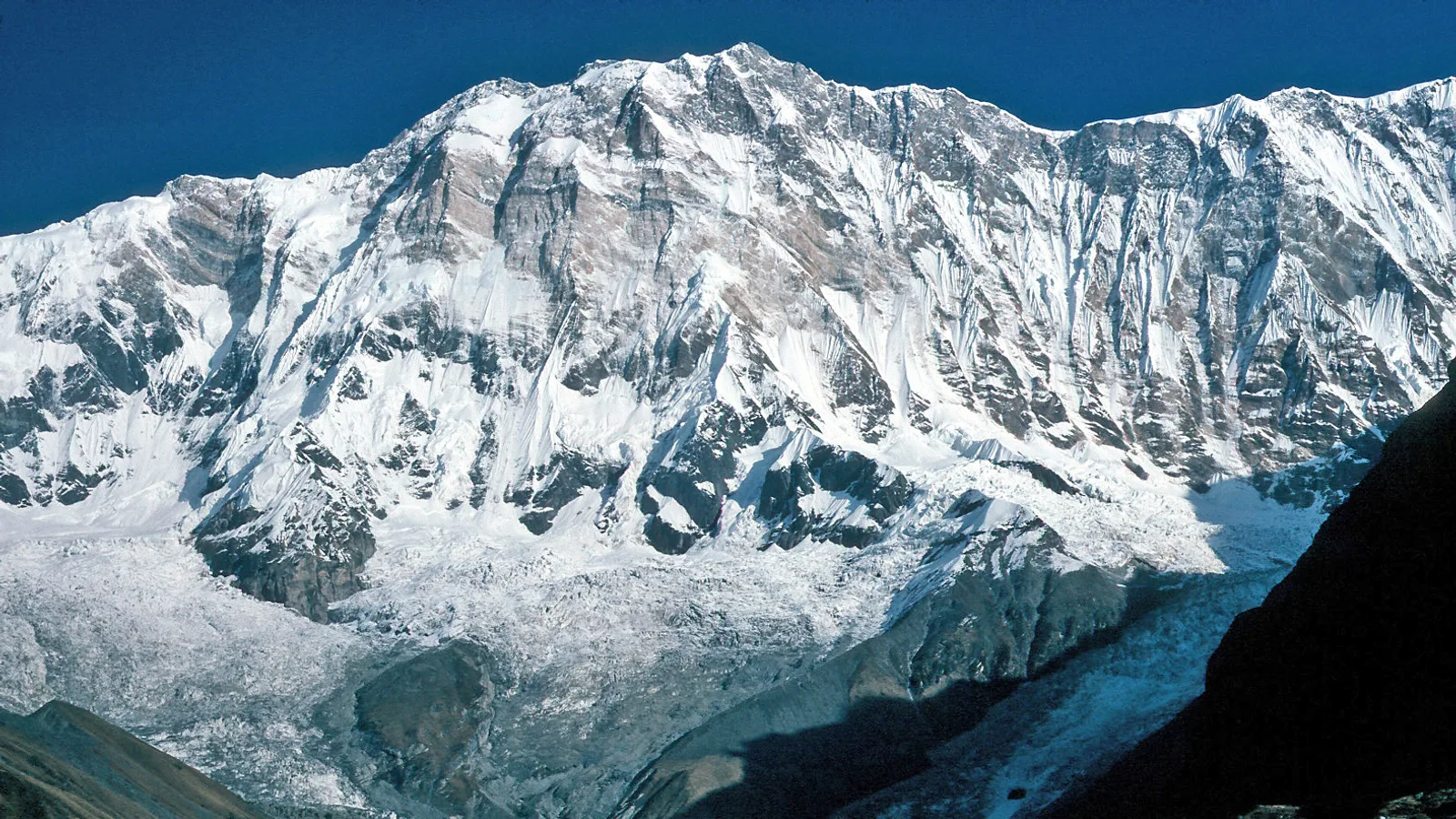 A giant of the Nepal Himalaya rising above 8,000 m — the kind of eight-thousander Nirmal 'Nims' Purja climbed all fourteen of in six months and six days in 2019