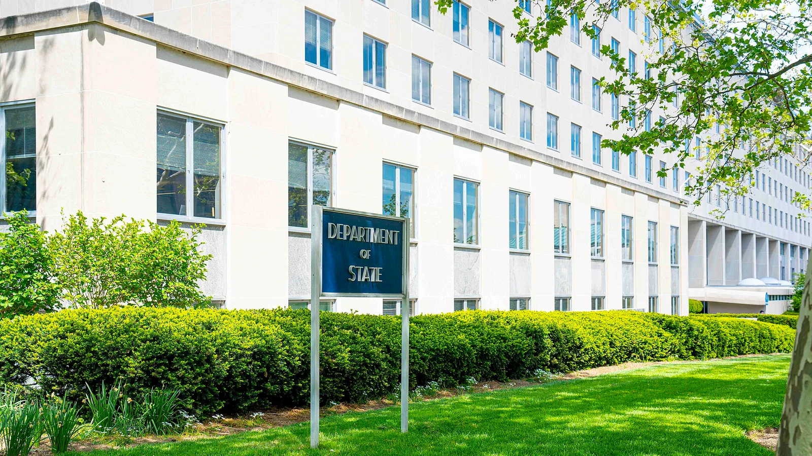 The U.S. Department of State headquarters (Harry S. Truman Building) in Washington, D.C. — a file photo; the State Department announced condolences and $500,000 in flood aid for Nepal