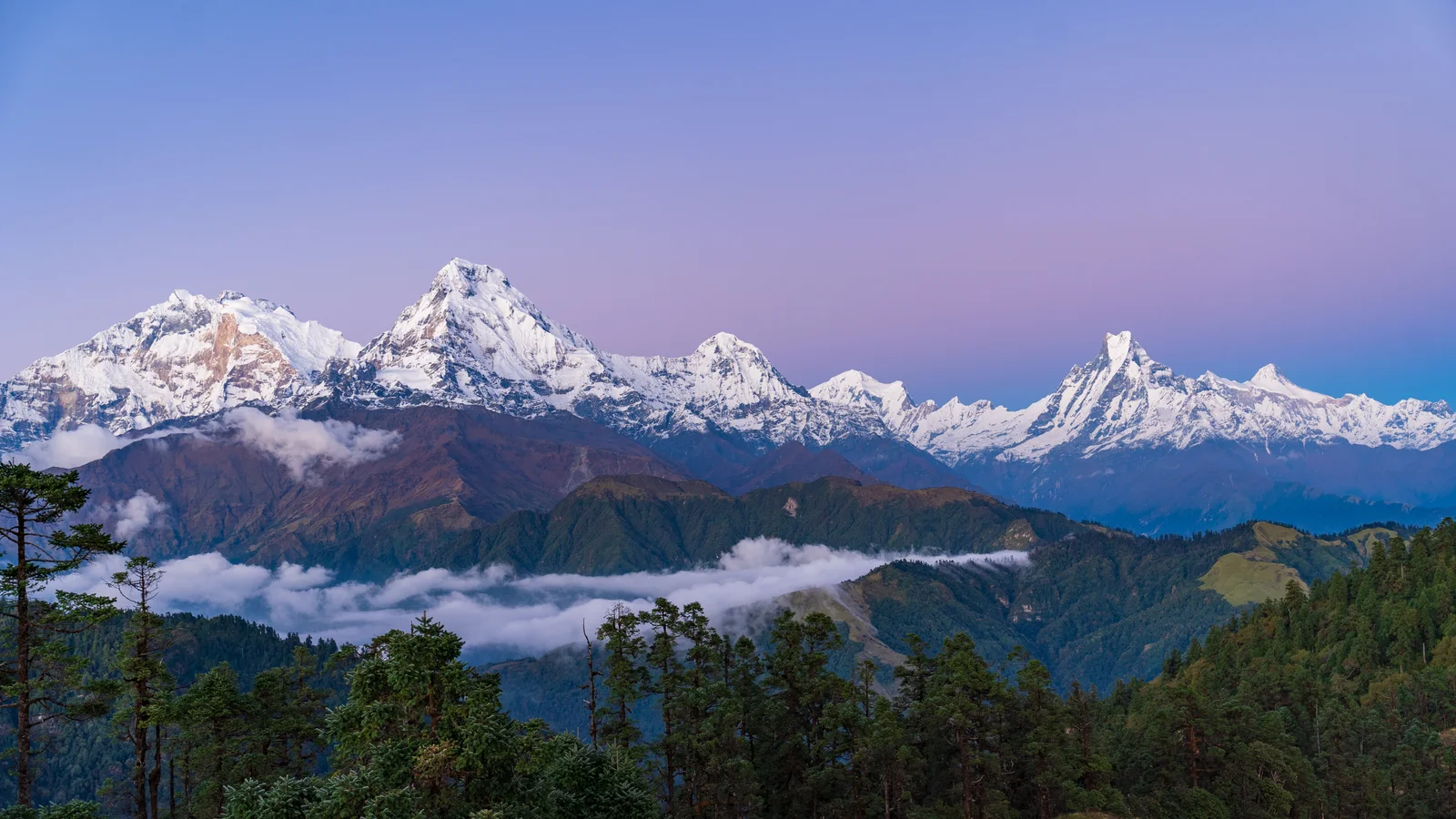 After sunset annapurna